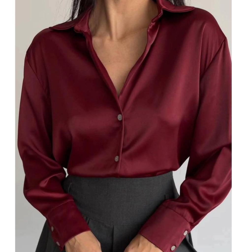 The Satin Button-Up